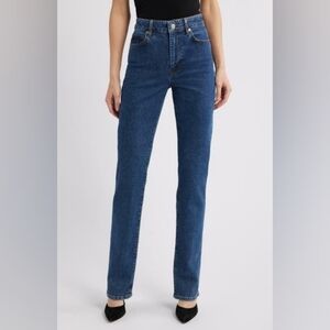 FRAME DENIM The Ruler Jeans High Rise Straight Leg Dark Wash Size 31